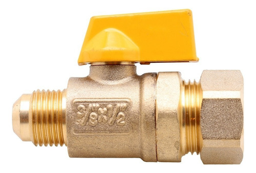 Llave De Control Para Gas 1/2 Tc X 3/8 Flare Coflex Ip-201