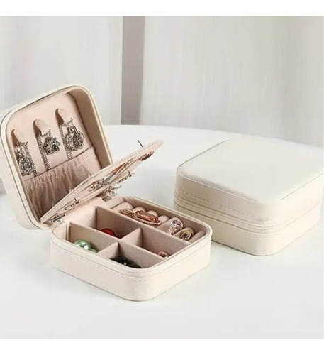 Caja Alhajero Joyero Organizador Portable Joyas Bijou