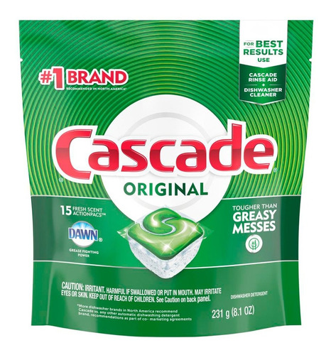 Cascade Original Actionpac Detergente Lavavajillas X15 Local