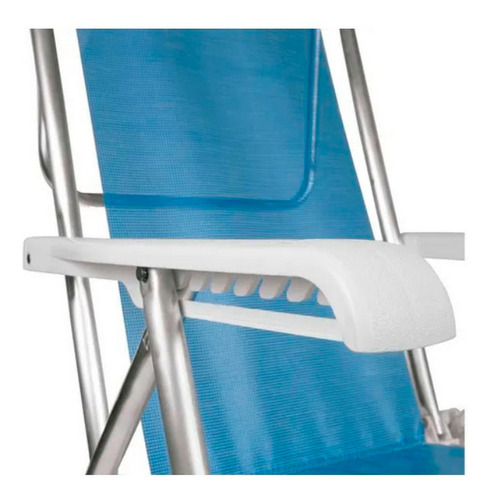 Set 2 Reposeras 8 Posiciones Aluminio Liviana Camping