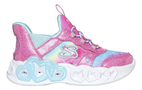 Zapatilla Niña Skechers Slip-ins: Heart Lights Rosado