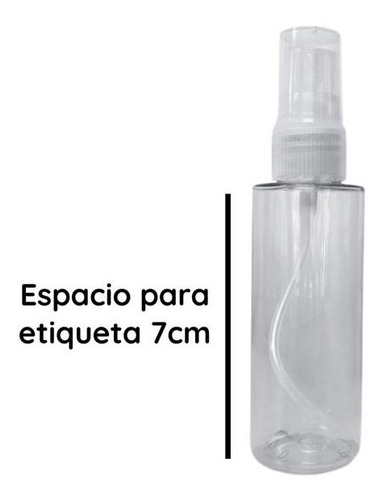 Imagen 5 de 10 de Botellas Plasticas Pet 60 Cc X 50un Con Spray Rociador