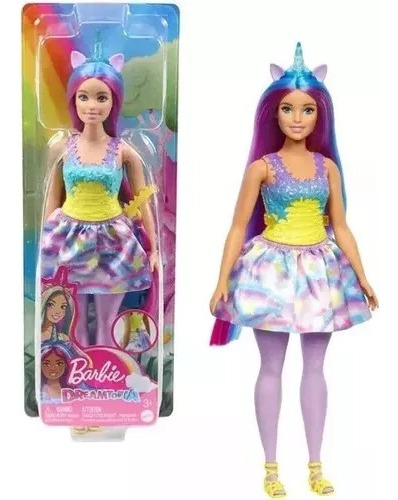 Barbie Dreamtopia Unicornio Hgr21 30 Cm Original Mattel Pg