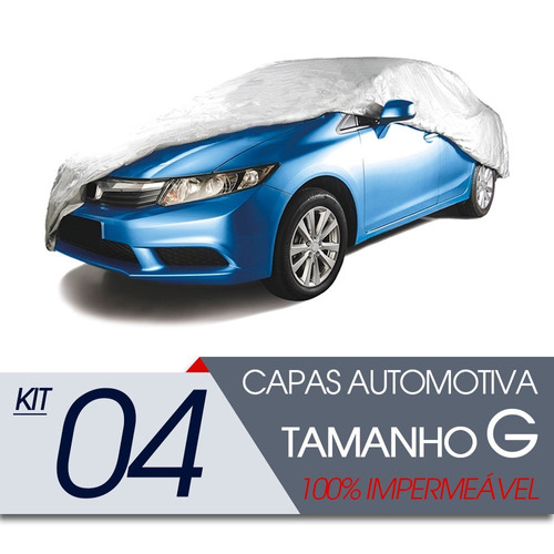 04 Capas Automotiva Forrada Proteção Impermeável G