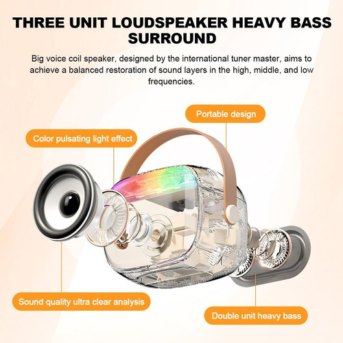 Máquina De Karaoke, Wireless Karaoke Speaker Con Luces