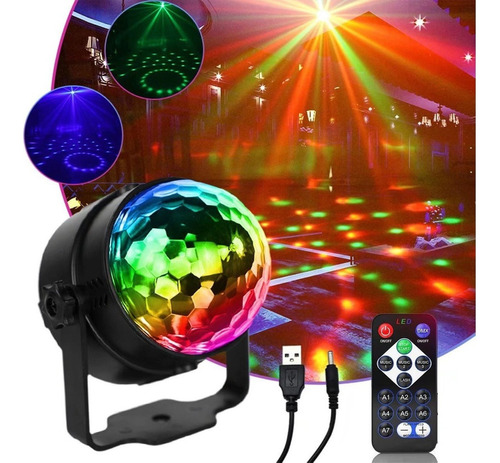 1pc Led Feseta Light Globe Colorful Rgb Laser Dj Lighting
