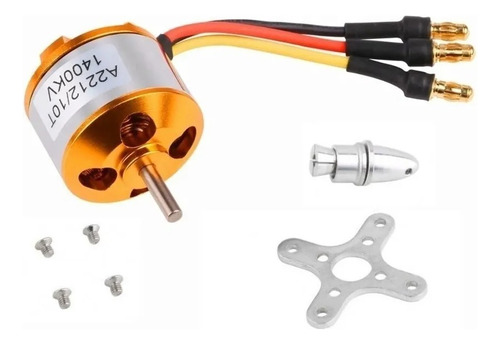 Motor 2212 Brushles Rc Model 1400kv Con Conectores Soldados