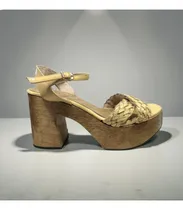 Comprar Sandalia Plataforma Madera 4 Cm Mujer Paruolo T36 Taco 10cm