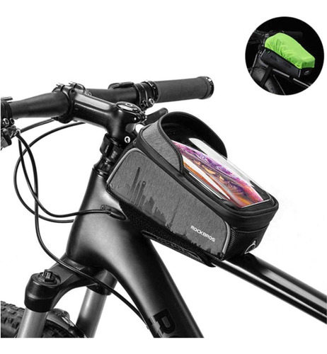 Bolsa Quadro Rockbros Até 6,5 Impermeável Bike Bicicleta Mtb