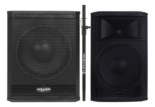 Kit Som 2 Sub Grave 12 Ativo 500w+2clarity12 400w Ativo+supo