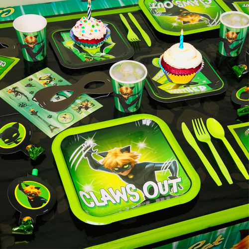 Kit De Festa Em Uma Caixa Mighty Mojo Miraculous Ladybug Cat