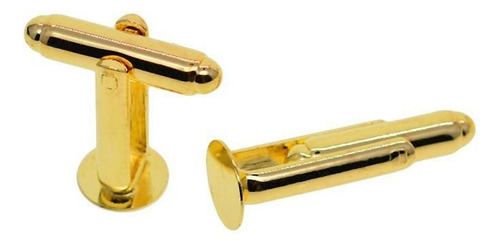 40×paquete Gemelos Latón Dorado Base Espacios