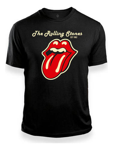 Camiseta The Rolling Stones Est 1962 Negra Todas Las Tallas