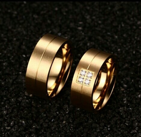 Par De Aliança Folheado Em Ouro,casamento Ou Noivado!!