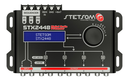 Imagem 1 de 6 de Processador De Áudio Digital Equalizador Stx2448 Stetsom