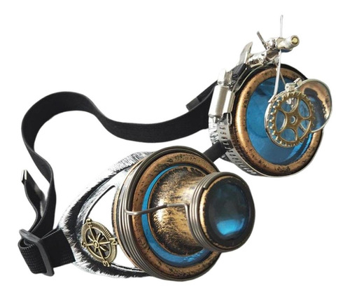 Estilo Vintage Steampunk Goggles Lentes De Colores