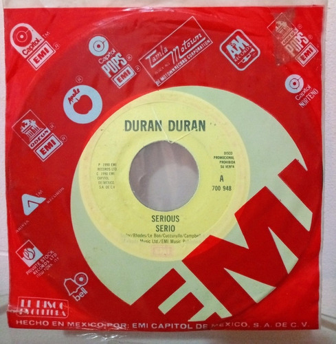 Duran Duran Serious Vinilo Ep 45 Rpm Promo Casi Nuevo