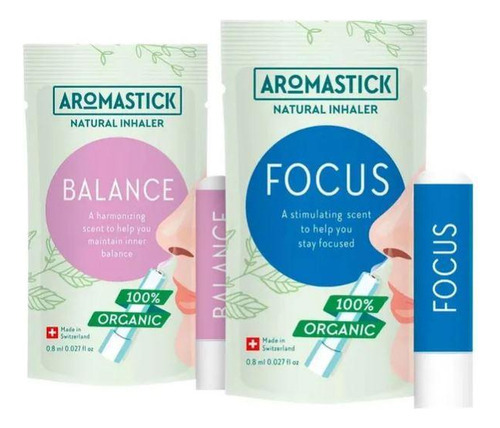 Aromastick Concentração Focus + Balance