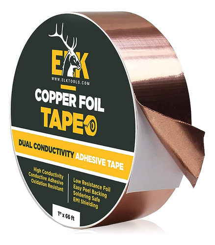 Elk Copper Foil Tape Con Adhesivo Conductor - Vidrieras, Art