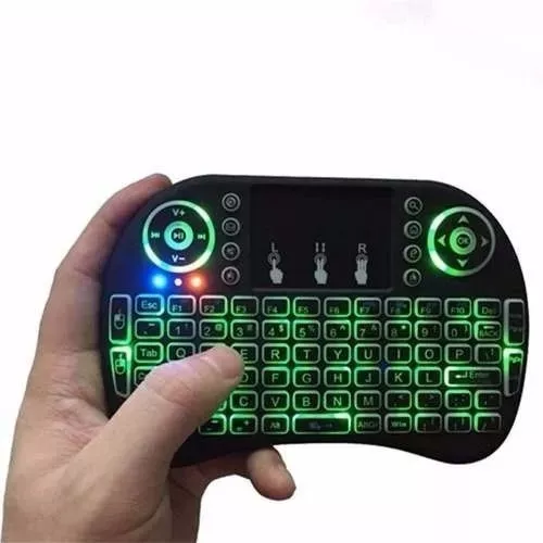 Mini Teclado Retroiluminado Inalámbrico Touchpad Android Pc — Una Ganga