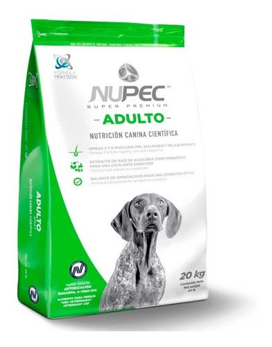 Imagen 1 de 2 de Alimento Croquetas Para Perro Adulto Nupec 20kgs