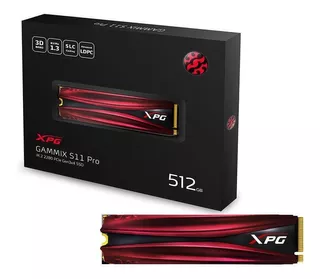 Unidad De Estado Solido Ssd Xpg M.2 Gammix S11 Pro 512gb Color Rojo