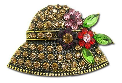 Joyas De Broche Para Mujer - Sombrero De Cristal