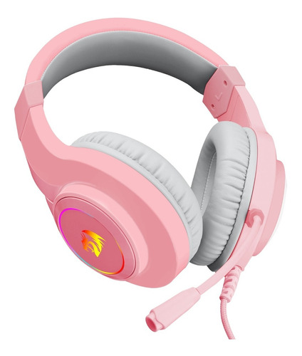 Auricular Gamer Redragon H260 Hylas Pink Rosa Rgb