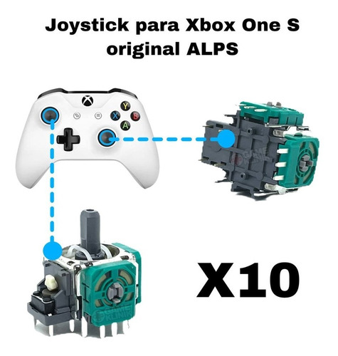 10 Joystick Alps Cuadros Compatible Con Xbox One S