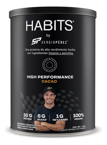 Habits High Performance Proteína Vegetal Sabor Cacao