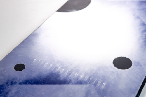 Tabla De Snowboard Nitro Santoku - Twin Camber Azul 1.56 M