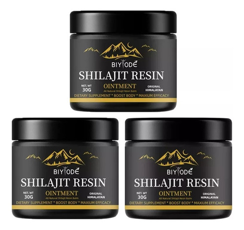 Resina Orgánica Del Himalaya De 3 Piezas, Hecha De Shilajit