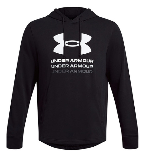Polerón Ua Rival Terry Negro Para Hombre Under Armour