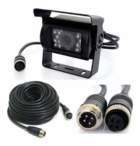 Camara Reserva Vehiculo Pin Led Ir Vision Nocturna Ccd