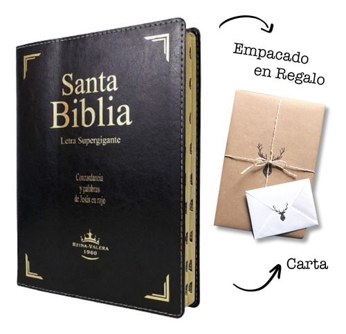 Biblia Letra Súper Gigante Rvr 1960 Índice 18 Puntos