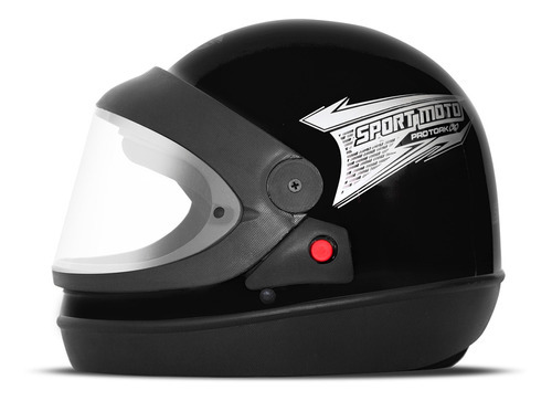 Capacete Fechado Sam Marino Integral Sport Moto Tamanho Do Capacete 60 Cor Preto