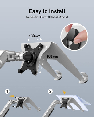 Bandeja Para Portátil Vesa Ergounion Para Brazo De Monitor,