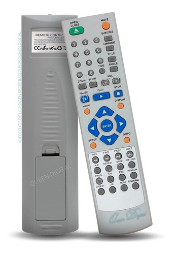 Control Remoto Dvd Para Mk Tech Admiral Noblex Sanyo Voxson