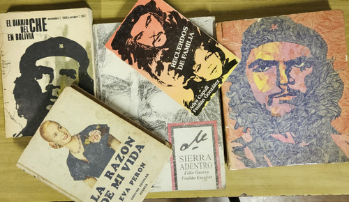 Oferta !! 5 Libros Antiguos Eva Perón Che Guevara !