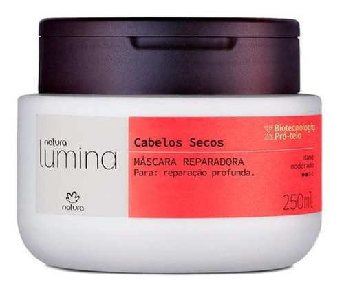 Máscara Reparadora Lumina Cabello Seco 250 Ml De Natura