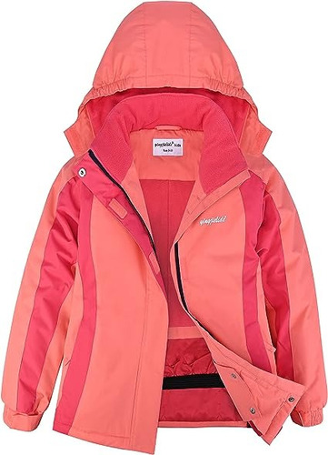 Campera Niña Impermeable - Abrigo P/esquí - Sin Uso 11-12 Añ