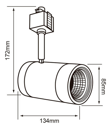 Imagen 6 de 7 de Lámpara Interior Spot Led Para Riel, 14.5 W, Luz Cálida
