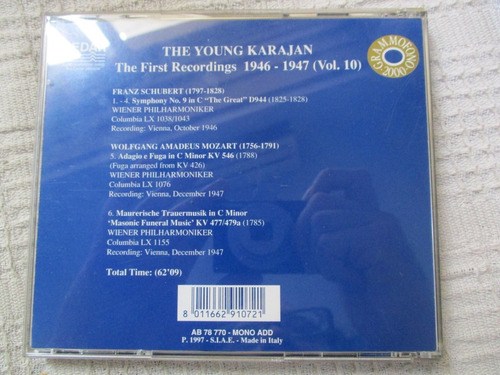 The Young Karajan. The First Recordings (vol. 10) 1946-1947.