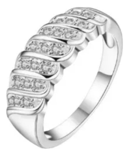 Anillo - 17 Mm - Baño Plata 925 - A Estrenar         (z72)