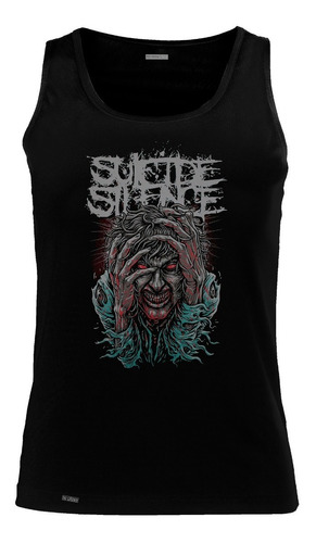 Camiseta Esqueleto Suicide Silence Banda Rock Sbo