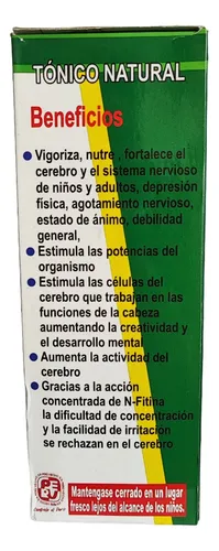 Jarabe Tonico Reconstituyente De La Memoria Natural 500ml