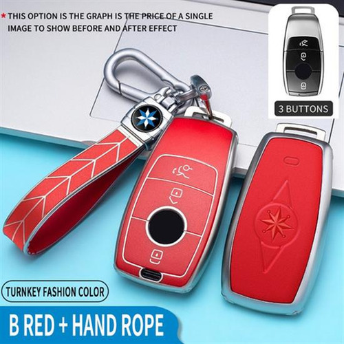 Nueva Funda For Llave De Coche De Tpu Suave Y Roja