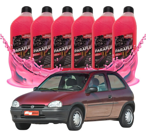 Kit Aditivo Radiador Paraflu Gm Corsa 1998 1999 2000 2001 6l
