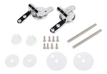 Comprar Fijaciones De La Tapa Del Inodoro Bisagra Con Tornillo Baño Bisagras De Aleación De Zinc Reparación De Bisagras Kit De Reemplazo Juego De Herramientas Hotel Accesorios De Inodoro Más Pesados