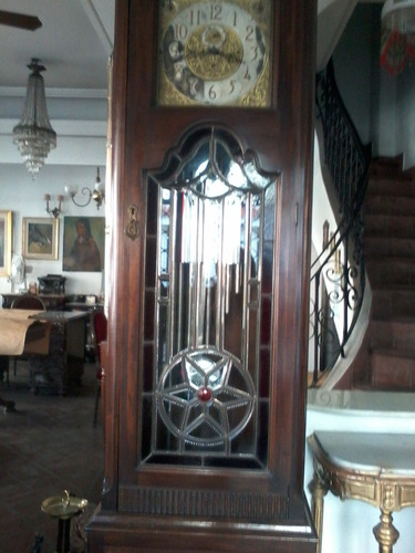 Reloj De Pie Antiguo Aleman. Firma Hans Winterhalder